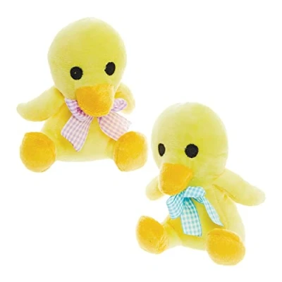 Image of Baker Ross FX466 Chick Plush Pack of 2, Soft Toy Easter Party Bag Fillers