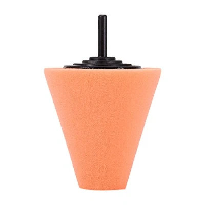 Image of Qiilu Wheel Polishing Cone Pad, 1PCS Foam Shaped Buffing Pads for Wheels Use with Power Drill