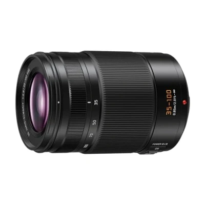Image of Panasonic Lumix H ES35100E Leica DG Vario Elmarit 35 100mm Zoom F2.8 Lens, Micro Four Thirds Camera Telephoto Power OIS, Splash/Dust/Freeze Resistant, Ideal for Video, Black