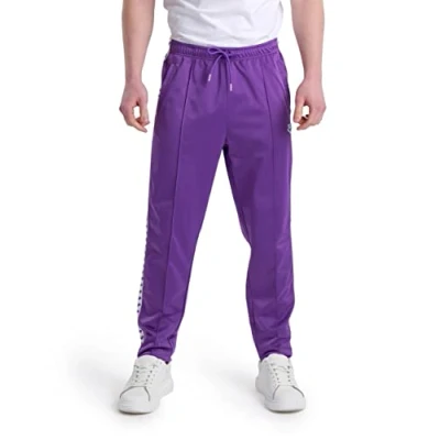 Image of Arena Men&#039;s Relax Iv Team Pant Jogger Sweatpants Track, Purple/White/Purple, Large