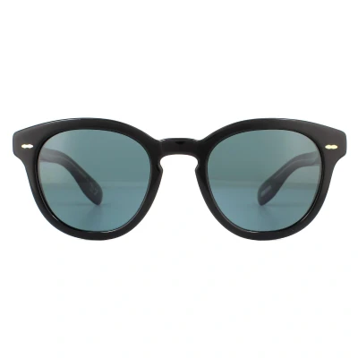 Image of Oliver Peoples CARY GRANT SUN OV 5413SU BLACK/BLUE 50/22/145 unisex Sunglasses