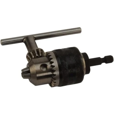 Image of Hikoki 752082 Drill Chuck 10mm Key Type &amp; Adapter 1/4&quot; Hex Shank