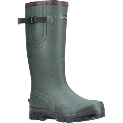 Image of Cotswold Grange Buckle Fastening Wellington Boot Mens Green