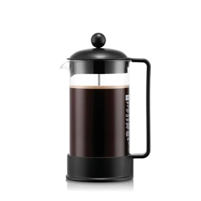 Image of BODUM Brazil 8 Cup French Press Coffee Maker, Black, 1.0 l, 34 oz