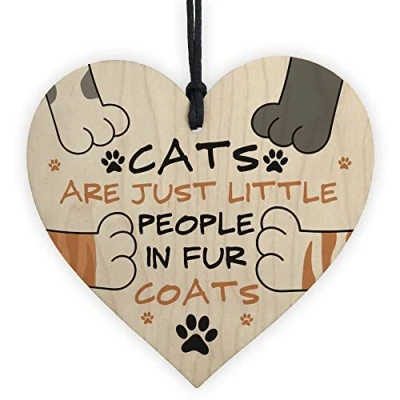 Image of RED OCEAN Cats Are Just Little People In Fur Coats Funny Cat Gift Home Decor Lover