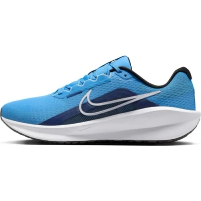 Image of Nike Performance Downshifter 13 Road running shoes, Men&#039;s, Size: 9, Universal blue/white/blue void/glacier blue/black Textile/synthetics