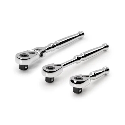 Image of TEKTON 3/8 Inch Drive Quick Release Small Body Ratchet Set (3 Piece) SRH99122