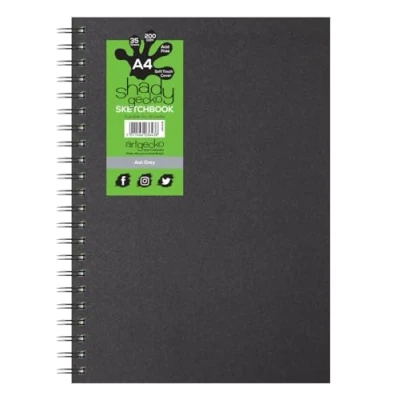 Image of Artgecko Grey Toned Sketch Book A4 Portrait 70 Pages (35 Sheets) 200gsm Card