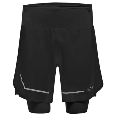 Image of GORE WEAR Men&#039;s Running Shorts Ultimate 2in1, Black, XXL