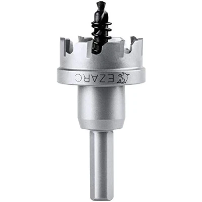 Image of EZARC Tungsten Carbide Teeth Hole Saw (Hole Cutter) Heavy Duty for Stainless Steel, Industrial Grade 37mm