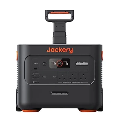 Image of Jackery Portable Power Station Explorer 2000 Plus with 2042.8Wh LiFePO4 Battery 3000W Output, Expandable to 12kWh 3000W, Compatible Solar Panel for Outdoor RV Camping &amp; Emergency