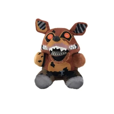 Image of Twisted Foxy Plush 7 Inch Five Nights At Freddy&#039;s Fnaf, Stuffed Animal Dolls Freddy&#039;s, Toys, Boys Girls Birthday Gift