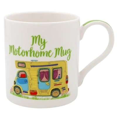 Image of Lesser &amp; Pavey My Motorhome Mug Ceramic Coffee Mugs for Home or Work Premium Design All Occasions Lovely Tea, Hot Drinks