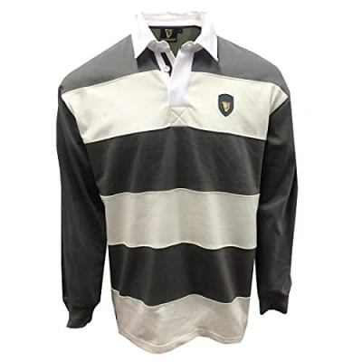 Image of Guinness Pewter/Cream Metal Badge L/S Rugby Shirt (XXX Large)