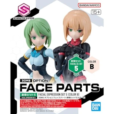Image of 30MS Option Face Parts Facial Expression Set 5 (Color B) Model Kit