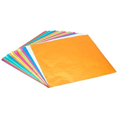 Image of Aitoh Origami Paper x 9.75 inch 18 Sheets Assorted Foil, Other, Multicoloured, 25.4 27.94 cm