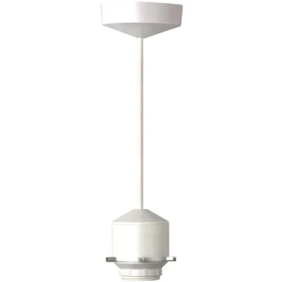 Image of MK Ceiling Accessories 1199 WHI 230mm Pendant Set Low Energy 10/13W