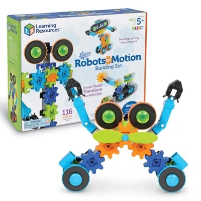 Image of Learning Resources LER9228, Engineering, Robot Toy for Kids, STEM, Ages 5+ Visit Store, Multicoloured