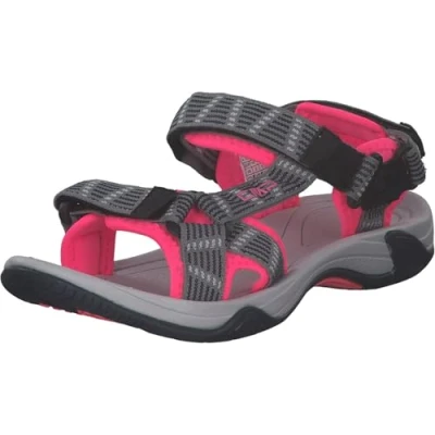 Image of CMP Women&#039;s Hiking Sandal Shoe, Grey Gloss, 8 UK
