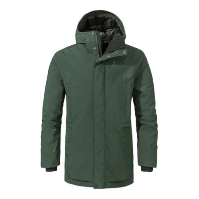 Image of Schöffel Men&#039;s Ins Parka Style Crivat MNS Winter, Dark Jade, 52