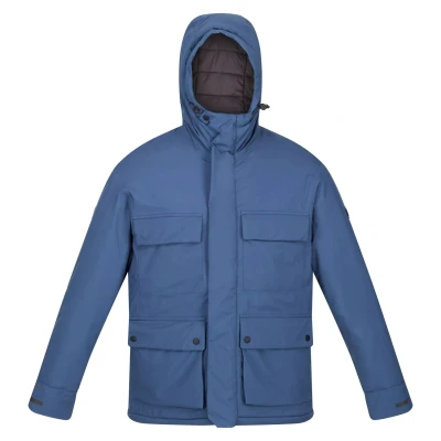 Image of Regatta Mens Raylan Waterproof Jacket (Dark Denim) Blue Size Small