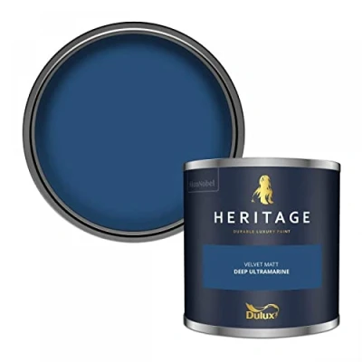 Image of Dulux Trade Heritage Velvet Matt Emulsion Deep Ultramarine (2.5 Litres)