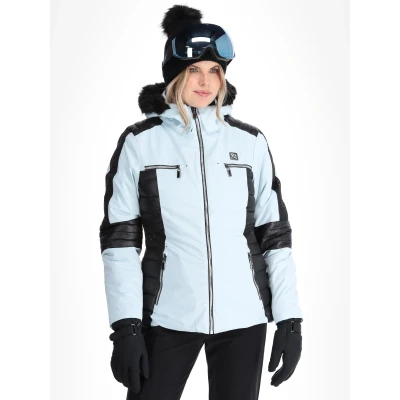 Image of Dare 2b Women&#039;s Water repellent Enlighten Ski Jacket Quiet Blue Black, Size: 16