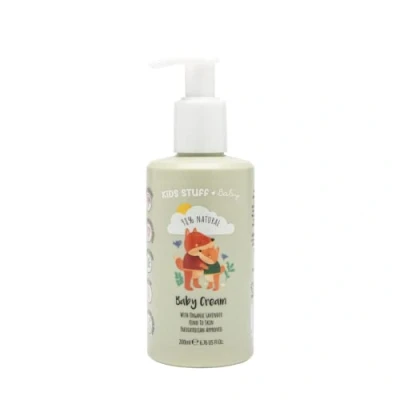 Image of Kids Stuff Baby Cream 200ml Natural Ingredients Organic Lavender Oil Suitable for Newborn Skin Dermatologically &amp; Paediatrician Approved Kind to Sensitive Vegan Cruelty Free