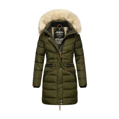 Image of Navahoo Paula Winter coat, Women&#039;s, Size: XS, Dark olive