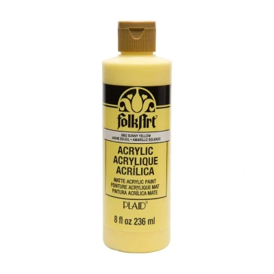 Image of FolkArt Acrylic Paint, Sunny Yellow, 8 Oz