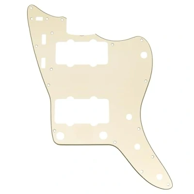 Image of Musiclily Pro 13 Hole Guitar Pickguard for USA Vintage 60s Jazzmaster and SQ Classic Vibe, 3Ply Cream