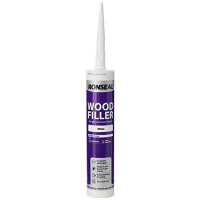 Image of Ronseal MPWFW310 310ml Multi Purpose Wood Filler Cartridge White