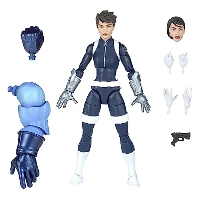Image of Marvel Hasbro Legends Series Quake Action Figure 6 inch Collectible Toy, 5 Accessories Multicolor F4795