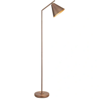 Image of Cape Task Floor Lamp Brushed Antique Bronze Plate, 1x E27