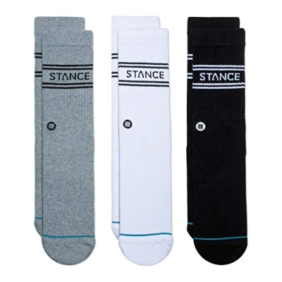 Image of Stance Crew Sock Basics 3 Pack (Multi, Medium)