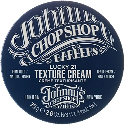 Image of Johnny&#039;s Chop Shop Lucky 21 Texturising Cream, Firm Hold Hair Styler (75g)