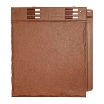 Image of Terracotta Enviro Tile Slate Roof Lightweight Synthetic Plastic Roofing Conservatory Porch Garage Shed Shingle