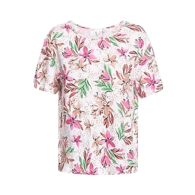 Image of Roxy Flowers FOR LIFE Print Tshirt, Women&#039;s, Size: XS, Wbk