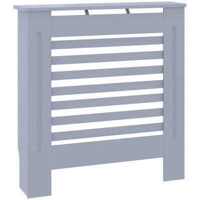 Image of vidaXL MDF Radiator Cover Grey 78 cm