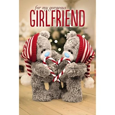 Image of Me To You Tatty Teddy 3D Holographic Christmas Card Girlfriend