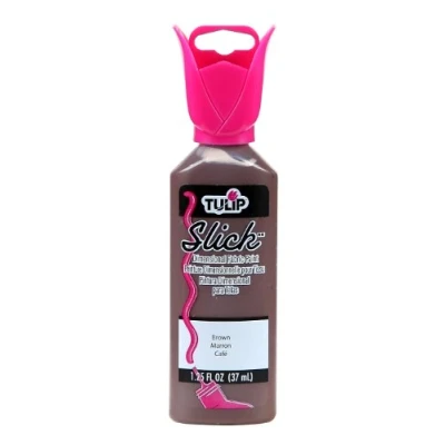 Image of Tulip Dimensional Fabric Paint 1 1/4 Ounces Slick Brown