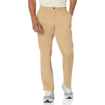 Image of Amazon Essentials Men&#039;s Classic Fit Casual Stretch Chino Trouser, Mushroom Brown, 34W / 33L
