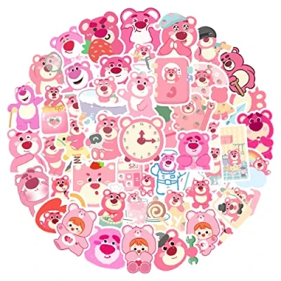 Image of MARSFORCE Bear Rabbit Cat Stickers Set, Gift for Kids Teen Adult, Waterproof Vinyl Decals Laptop Travel Luggage Suitcase Water Bottles Skateboard Helmet Guitar iPad Phone Case [50 PCS]