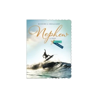 Image of Avant Garde Studios Birthday Card Nephew, Surfing 8 x 6 inches