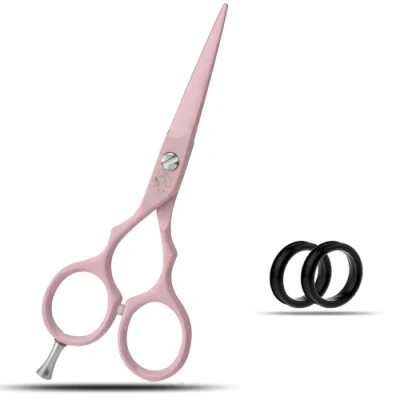 Image of 5&quot; Professional Left Handed Hair Thinning Shears Barber Hairdressing Scissors (5&quot; Pink)