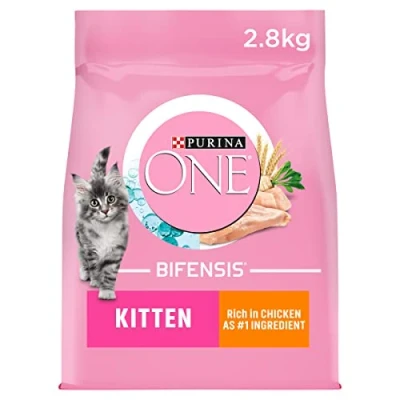 Image of PURINA ONE Kitten Rich in Chicken Dry Cat Food 2.8kg , Pack of 4