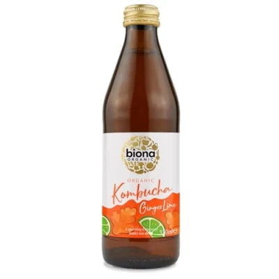 Image of Biona Organic Kombucha Ginger &amp; Lime 330ml