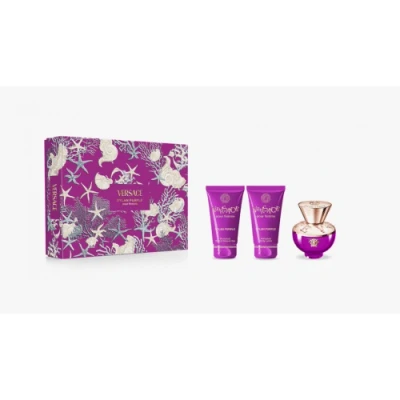 Image of Versace Pour Femme Dylan Purple Gift Set 50ml EDP + Shower Gel Body Lotion