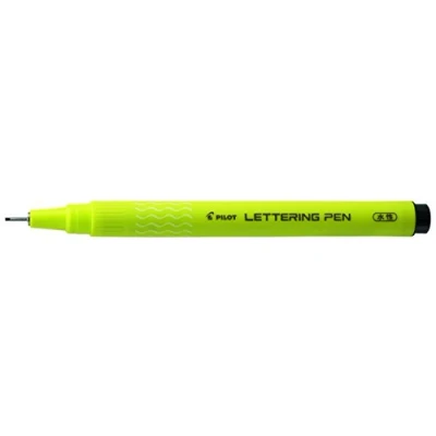 Image of Pilot Set of 6 Lettering Pens Fine Tip Blackaa