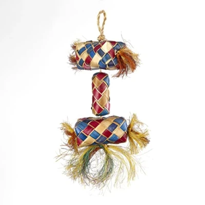 Image of Adventure Bound WOVEN STACKED PINATA CAGE BIRD PARROT PARAKEET HANGING TOY 30CM